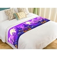 thumbnail image 1 of ABPHQTO Halloween Town Cartoon Artwork Scene Bed Runner Bedding Scarf Bed Decoration 20x95 inch, 1 of 1
