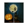 thumbnail image 1 of ABPHQTO Halloween Witch Full Moon Japanese Noren Curtain Doorway Door Window Treatment Curtains Cotton Linen Curtain 105x120 cm, 1 of 1