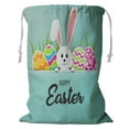 thumbnail image 1 of ABPHQTO Happy Easter Greeting Card Storage Basket Laundry Bag with Drawstring 18x24 Inch, 1 of 3