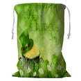 thumbnail image 1 of ABPHQTO Happy Green Clover Storage Basket Laundry Bag with Drawstring 24x32 Inch, 1 of 3