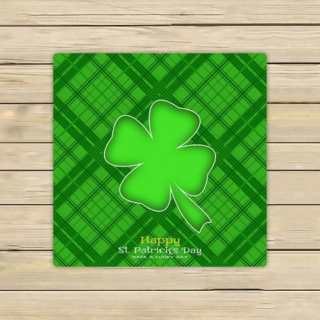 ABPHQTO Happy Green Clover Towels Beach Bath Pool Sprot Travel Hand Spa Towel 13x13 Inch