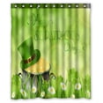 thumbnail image 1 of ABPHQTO Happy Green Clover Waterproof Polyester Shower Curtain and Hooks For Home Decor 60x72 Inch, 1 of 1
