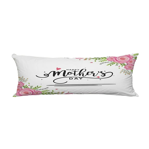 ABPHQTO Happy Mothers Day Body Pillow Covers Pillow Case Protector Pillowcase 20x60 Inch