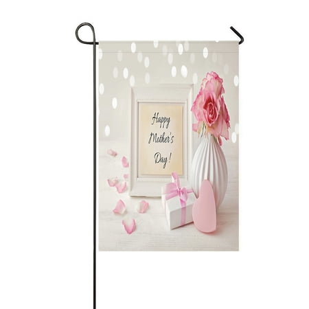 ABPHQTO Happy Mothers Day Frame Home Outdoor Garden Flag House Banner Size 12x18 Inch