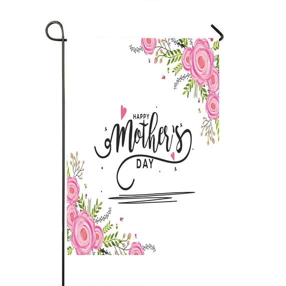 ABPHQTO Happy Mothers Day Home Outdoor Garden Flag House Banner Size 28x40 Inch