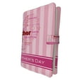 thumbnail image 1 of ABPHQTO Happy Mothers Day Word Cloud Heart Shape Pink Stripes Book Cover Book Protector Book Sleeve Book Pouch Book Bag 6x9 inch, 1 of 4