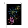 thumbnail image 1 of ABPHQTO Happy New Year Colored Neon Effect Fireworks Home Outdoor Garden Flag House Banner Size 28x40 Inch, 1 of 1