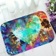thumbnail image 1 of ABPHQTO Heart In Cosmic Space Color Cosmic Abstract And Crackle Structure Doormat Entrance Rug Area Rug Floor Mat Home Decor 23.5x16.7 Inch, 1 of 1