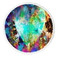 thumbnail image 1 of ABPHQTO Heart In Cosmic Space Color Cosmic Abstract And Crackle Structure Round Beach Blanket with Tassels Beach Throw Towel Yoga Mat Picnic Blanket, 1 of 1