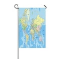 thumbnail image 1 of ABPHQTO Highly Detailed Political World Map Labeling Home Outdoor Garden Flag House Banner Size 12x18 Inch, 1 of 1