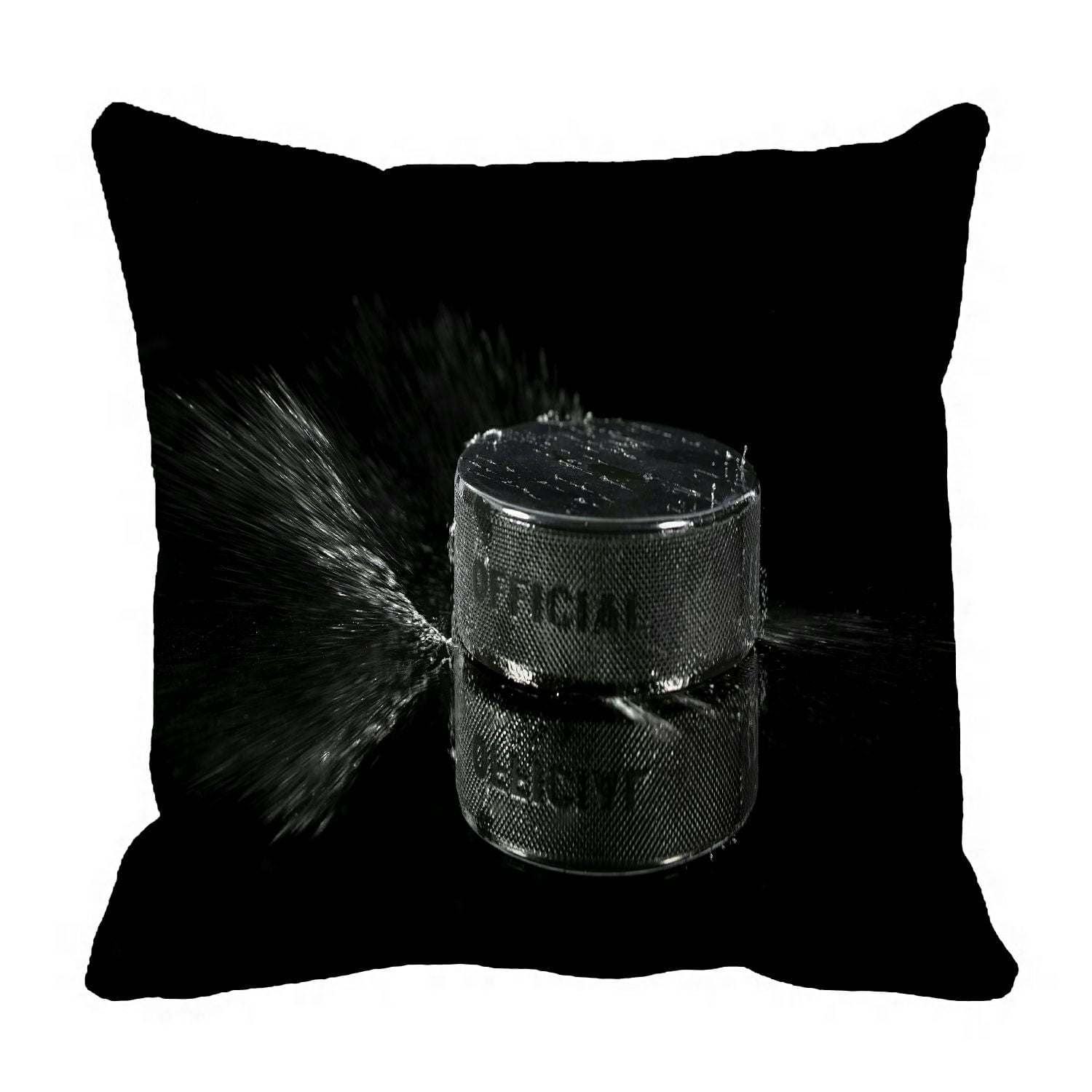 ABPHQTO Hockey Puck Pillow Case Pillow Cover Pillow Protector Two Sides