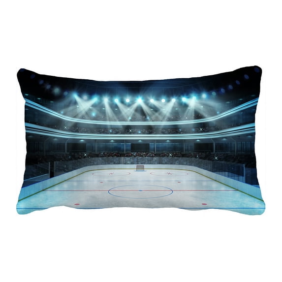 ABPHQTO Hockey Stadium Pillow Case Pillow Cover Pillow Protector Two Sides For Couch Bed 20x30 Inch