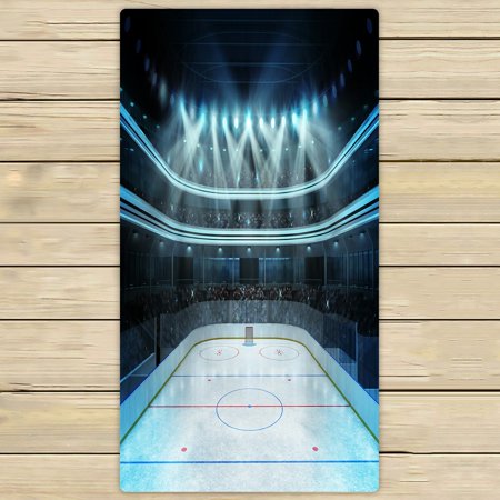 ABPHQTO Hockey Stadium Towels Beach Bath Pool Sprot Travel Hand Spa Towel 30x56 Inch