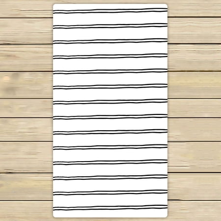 ABPHQTO Horizontal Stripes Pattern Towels Beach Bath Pool Sprot Travel Hand Spa Towel 30x56 Inch