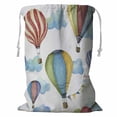 thumbnail image 1 of ABPHQTO Hot Air Balloon Storage Basket Laundry Bag with Drawstring 18x24 Inch, 1 of 3