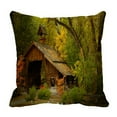 thumbnail image 1 of ABPHQTO House In The Woods Pillow Case Pillow Cover Pillow Protector Two Sides For Couch Bed 20x20 Inch, 1 of 1
