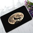 thumbnail image 1 of ABPHQTO Howling Wolf Full Moon Doormat Entrance Rug Area Rug Floor Mat Home Decor 30x18 Inch, 1 of 1