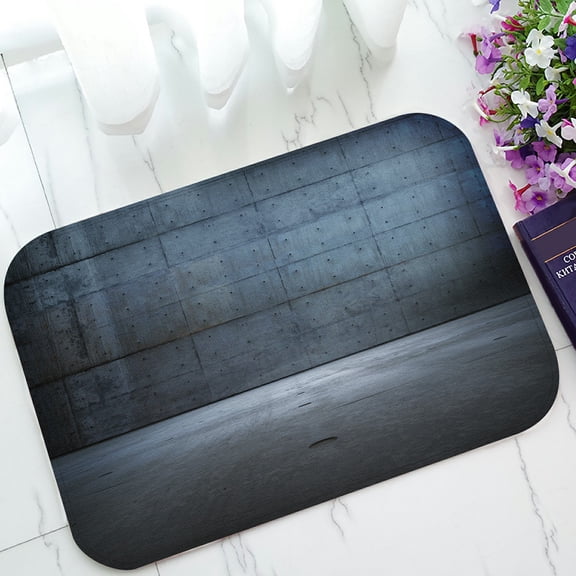 ABPHQTO Huge Darkish Blue Concrete Space Doormat Entrance Rug Area Rug Floor Mat Home Decor 23.5x16.7 Inch