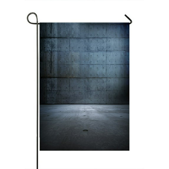 ABPHQTO Huge Darkish Blue Concrete Space Home Outdoor Garden Flag House Banner Size 28x40 Inch