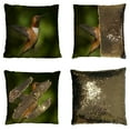 thumbnail image 1 of ABPHQTO Humming Bird Flying Natural Green Reversible Mermaid Sequin Pillow Case Home Decor Cushion Cover 16x16 Inch, 1 of 2