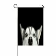 thumbnail image 1 of ABPHQTO Husky Dog With Blue Eyes Home Outdoor Garden Flag House Banner Size 12x18 Inch, 1 of 1
