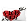 thumbnail image 1 of ABPHQTO I Love You Lettering Happy Valentine'S Day Pillow Case Pillow Cover Pillow Protector Two Sides For Couch Bed 20x30 Inch, 1 of 1