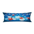 thumbnail image 1 of ABPHQTO Independence Day Blue Balloons Pennants Confetti Body Pillow Covers Pillow Case Protector Pillowcase 20x60 Inch, 1 of 1