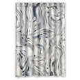 thumbnail image 1 of ABPHQTO Japanese Paper Paper Marbling Waterproof Polyester Shower Curtain and Hooks For Home Decor 48x72 Inch, 1 of 1