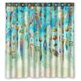 thumbnail image 1 of ABPHQTO Jewellery Sea Shells Beads Feathers Sea Sand Waterproof Polyester Shower Curtain and Hooks For Home Decor 66x72 Inch, 1 of 1