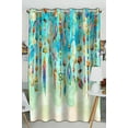 thumbnail image 1 of ABPHQTO Jewellery Sea Shells Beads Feathers Sea Sand Window Curtain Kitchen Curtain Window Drapes Panel 52x84 inch (One Piece), 1 of 1