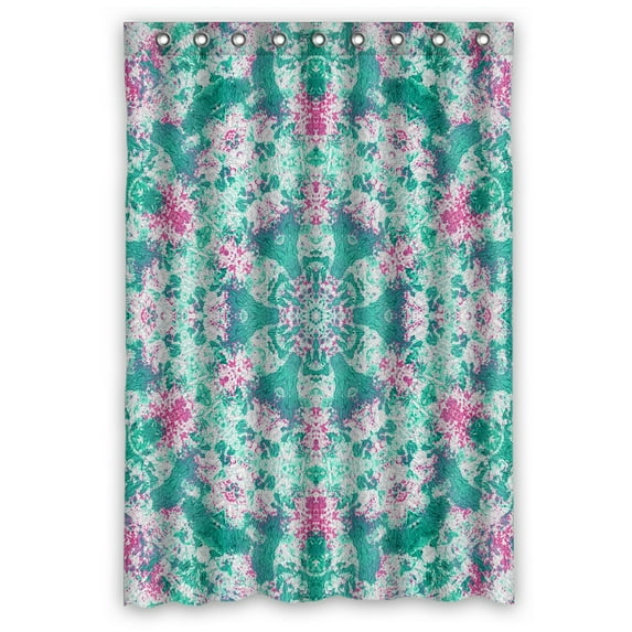 ABPHQTO Kaleidoscope Waterproof Polyester Shower Curtain and Hooks For Home Decor 48x72 Inch