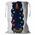 thumbnail image 1 of ABPHQTO Kids Height Chart With Space And Solar System Meter Wall Storage Basket Laundry Bag with Drawstring 18x24 Inch, 1 of 3