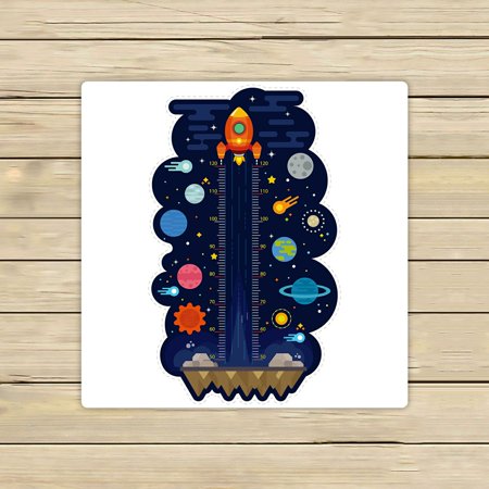 ABPHQTO Kids Height Chart With Space And Solar System Meter Wall Towels,Beach Bath Pool Sprot Travel Hand Spa Towel 13x13 Inch