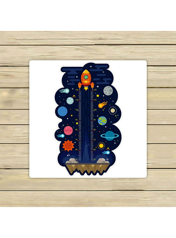 ABPHQTO Kids Height Chart With Space And Solar System Meter Wall Towels,Beach Bath Pool Sprot Travel Hand Spa Towel 13x13 Inch