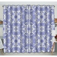 thumbnail image 1 of ABPHQTO Lace Doily Ornamental Floral Pattern Window Curtain Kitchen Curtain Window Drapes Panel 52x84 inch (Two Piece), 1 of 1