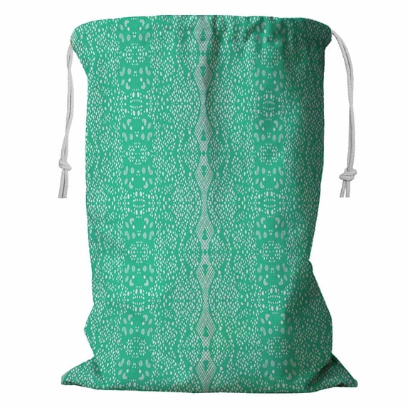 ABPHQTO Lace Mint Color Storage Basket Laundry Bag with Drawstring 18x24 Inch