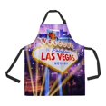 thumbnail image 1 of ABPHQTO Las Vegas Showtime Vegas Strip Welcome Sign Apron Home Kitchen Apron with Pockets, 1 of 2