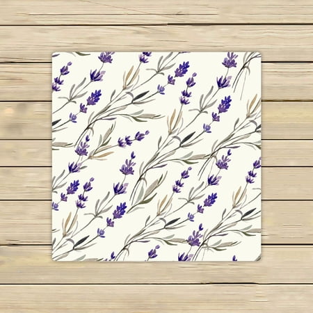 ABPHQTO Lavender Watercolor Towels,Beach Bath Pool Sprot Travel Hand Spa Towel 13x13 Inch