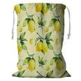 thumbnail image 1 of ABPHQTO Lemon Yellow Storage Basket Laundry Bag with Drawstring 18x24 Inch, 1 of 3