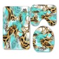 thumbnail image 1 of ABPHQTO Leopard 3 Piece Bathroom Rugs Set Bath Rug Contour Mat and Toilet Lid Cover, 1 of 2