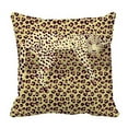 thumbnail image 1 of ABPHQTO Leopard Print Silhouette Of The Leopard Pillow Case Pillow Cover Pillow Protector Two Sides For Couch Bed 16x16 Inch, 1 of 1