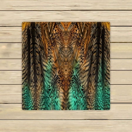ABPHQTO Leopard Skin Towels,Beach Bath Pool Sprot Travel Hand Spa Towel 13x13 Inch