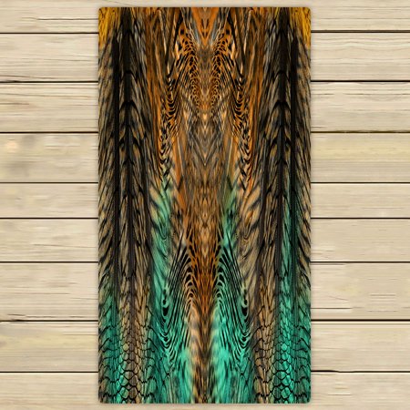 ABPHQTO Leopard Skin Towels,Beach Bath Pool Sprot Travel Hand Spa Towel 30x56 Inch