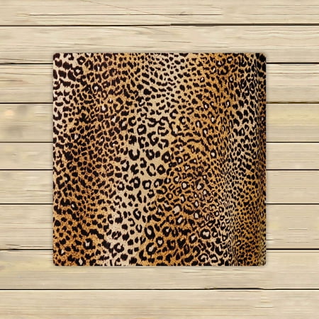 ABPHQTO Leopard Towels Beach Bath Pool Sprot Travel Hand Spa Towel 13x13 Inch