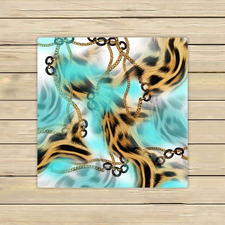 ABPHQTO Leopard Towels,Beach Bath Pool Sprot Travel Hand Spa Towel 13x13 Inch
