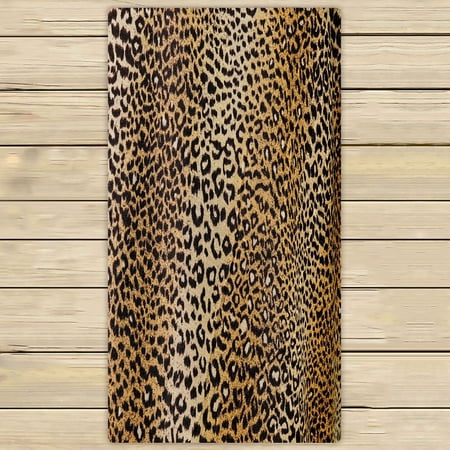 ABPHQTO Leopard Towels Beach Bath Pool Sprot Travel Hand Spa Towel 30x56 Inch