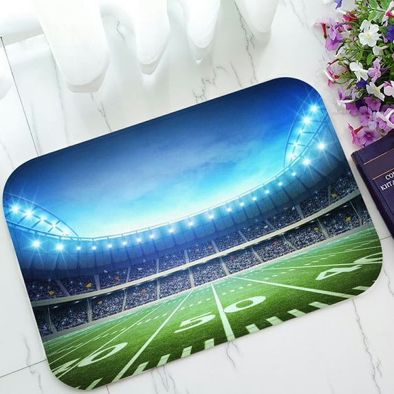 ABPHQTO Light American Stadium Doormat Entrance Rug Area Rug Floor Mat Home Decor 23.5x16.7 Inch