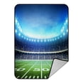 thumbnail image 1 of ABPHQTO Light American Stadium Fleece Blanket Fleece Back Throw Blanket 58x80 Inch, 1 of 1