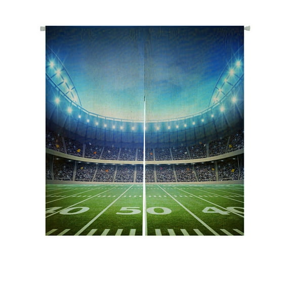 ABPHQTO Light American Stadium Japanese Noren Curtain Doorway Door Window Treatment Curtains Cotton Linen Curtain 85x150 cm