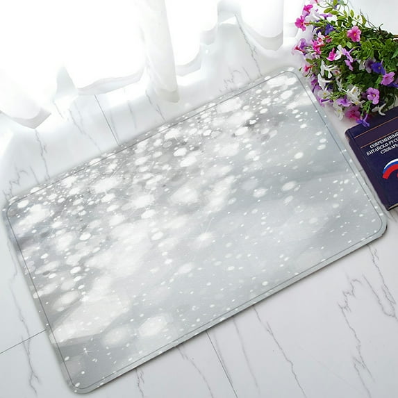 ABPHQTO Lights Stars Gray Doormat Entrance Rug Area Rug Floor Mat Home Decor 30x18 Inch
